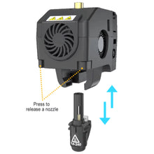 Load image into Gallery viewer, Rapid Release Nozzle with Extremely Rapid Heating in the Flashforge Adventurer 4 Pro 3D Printer