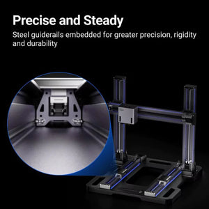 Snapmaker Artisan 3-in-1 3D Printer steel guiderails embedded for greater precision, rigidity and durability
