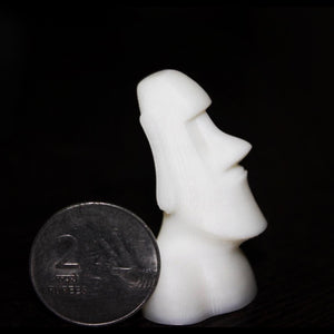 Moai Statue 3D Printed at 50 micron layer resolution